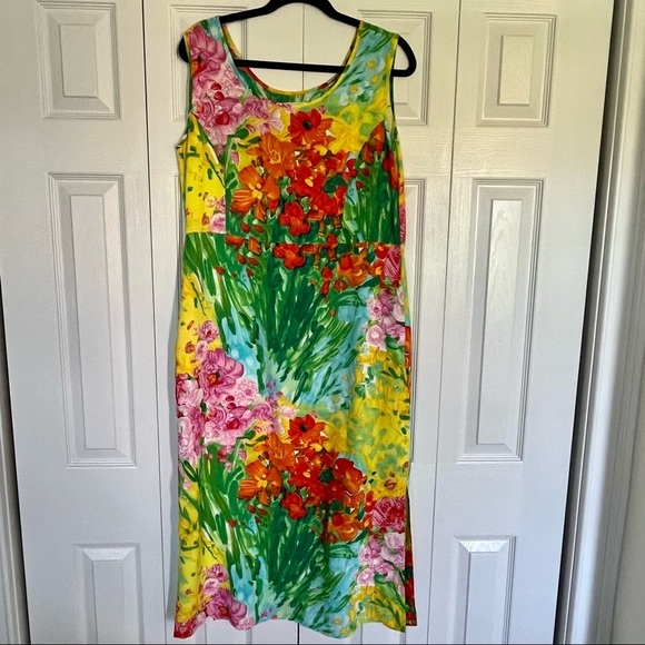Jams World Dresses Jams World Maxi Dress Vibrant Bouquet Size M